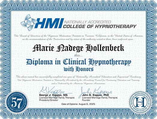 diploma Clinical hypno-Marie